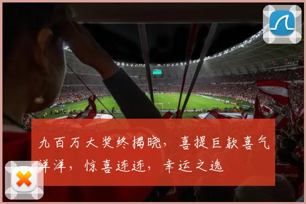 九百万大奖终揭晓，喜提巨款喜气洋洋，惊喜连连，幸运之选